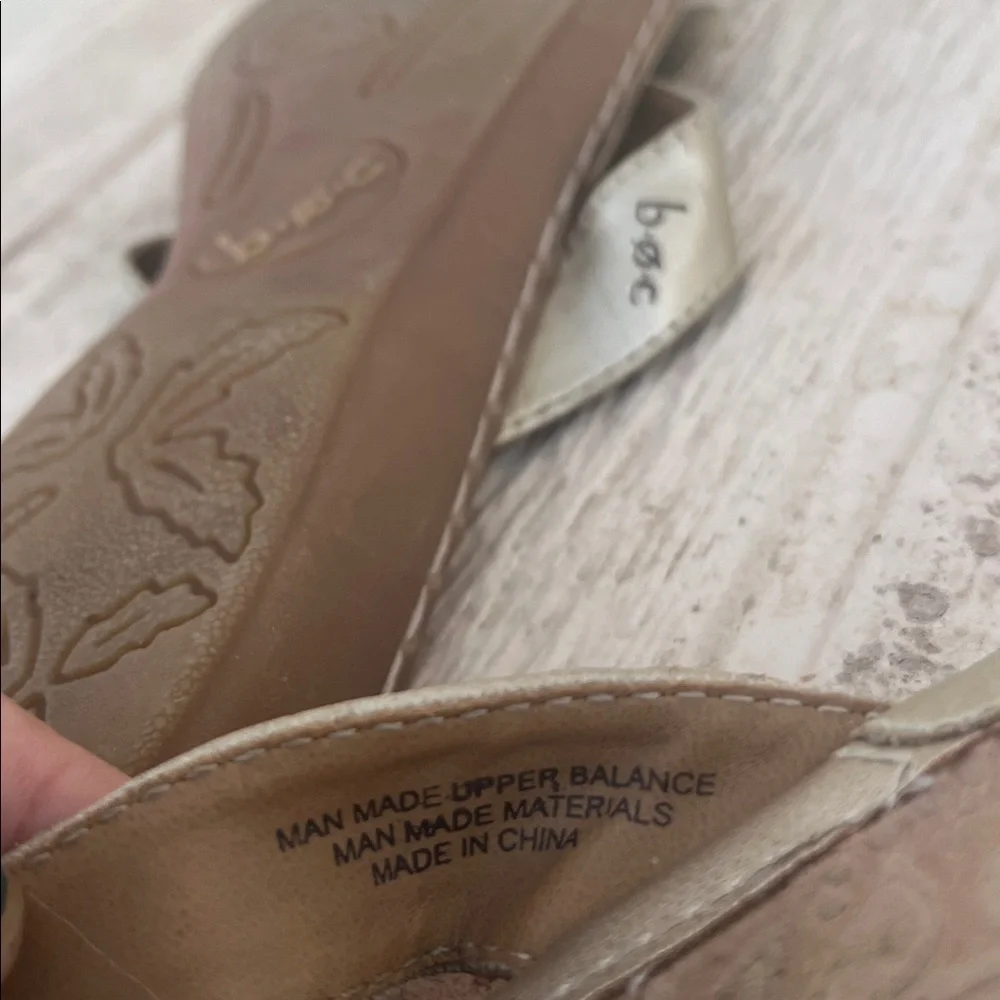BOC Born Concept Floral Gold Thong Sandals 9 / 40.5